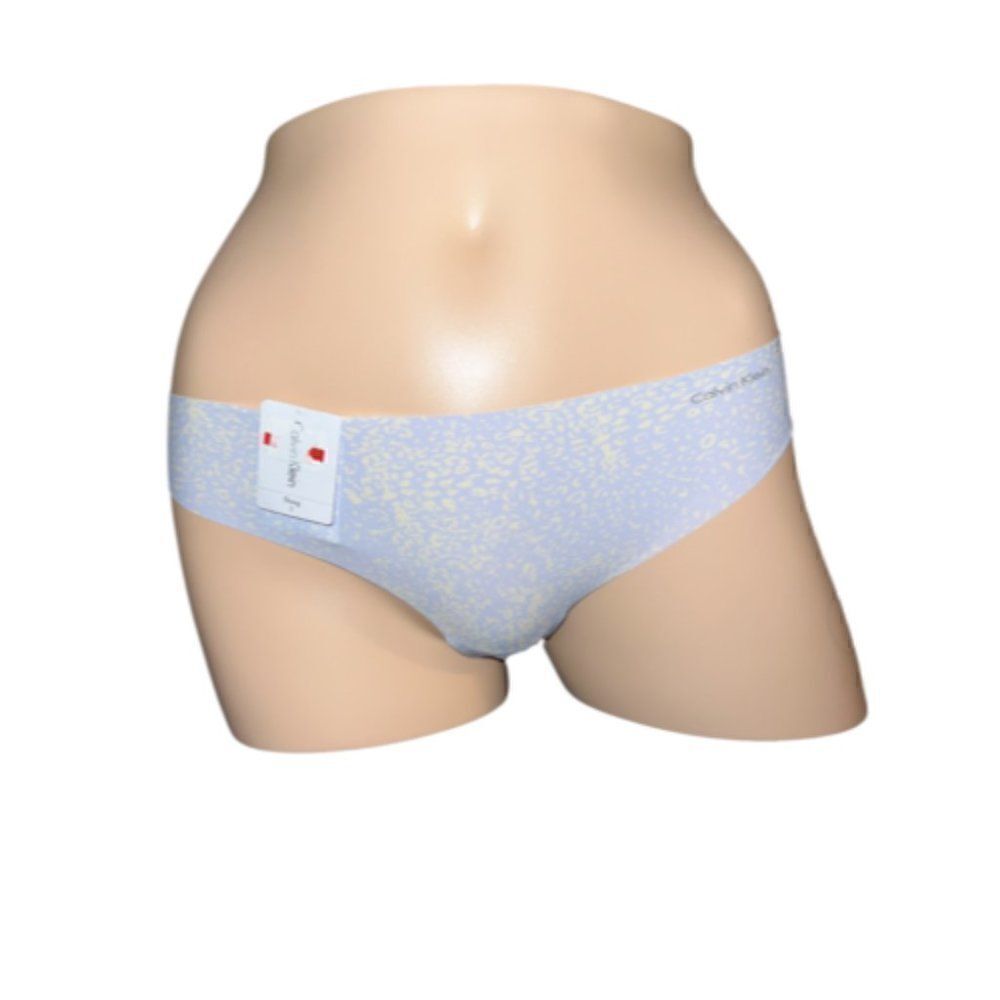 Calvin Klein Purple Leopard Women's Invisibles Thong Underwear D3507 Large NWT